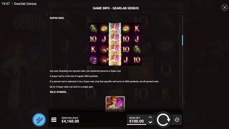Gearlab Genius – 5x4 ruudustik aktiivsete kordajatega vertikaalide kohal