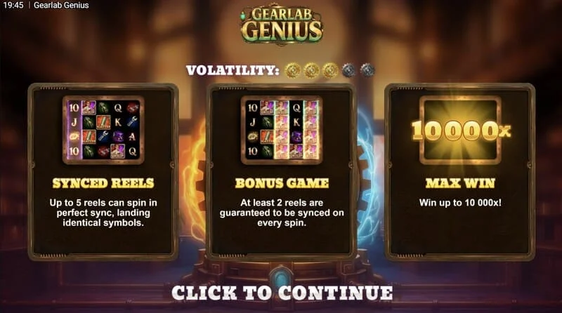 Gearlab Genius – Spark of Genius Free Spins